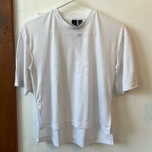 Women’s Adidas White Short-Sleeved Casual Shirt